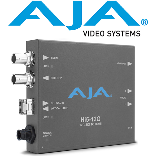 AJA Hi5 12G TR (LC Fiber) miniconverter