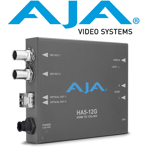 AJA HA5 12G T (LC Fiber) miniconverter